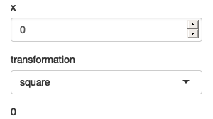 If the inputs are valid, the output shows the transformation. If the combination of inputs is invalid, then the output is replaced with an informative message.