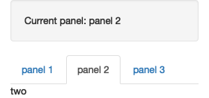 A tabset becomes an input when you use the `id` argument. This allows you to make your app behave differently depending on which tab is currently visible.