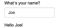 Reactivity means that outputs automatically update as inputs change, as in this app where I type 'J', 'o', 'e'. See live at <https://hadley.shinyapps.io/ms-connection>.